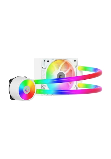 Rampage Iceblade C4 Ledli Tüplü 120 MM İşlemci Sıvı Soğutucu Beyaz