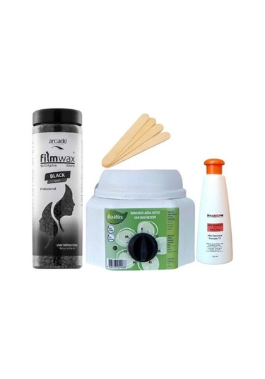 Arcade Filmwax Boncuklu Sir El Ağda 400 Gr Black Siyah Ağda Isıt