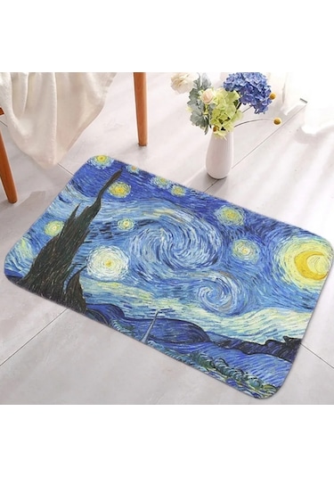 Van Gogh Yıldızlı Geceler Paspas