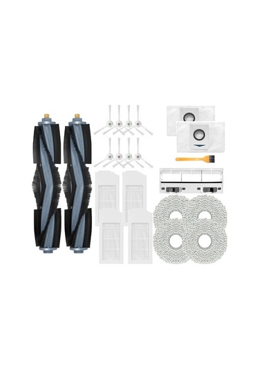 Unimarket T20 Pro Robot Süpürge Yedek Parçaları: Yan Fırça, Hepa Filtre, Paspas Bezi, Kapak Süpürge Yedek Parçaları