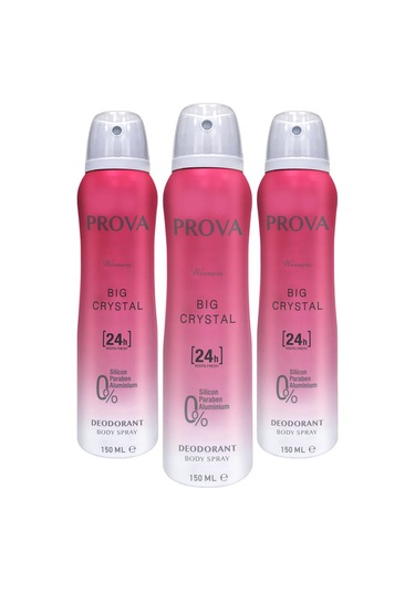 Prova Big Crystal Kadın Deodorant 3 x 150 ML