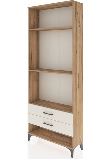Arges Dolap 3 Raflı 2 Çekmeceli 88x30x221 Çam-aytaşı Çam