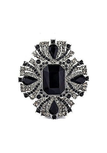 Vintage Avusturya Kristal Yapay Elmas Haç Çiçek Şekilli Broş Pin Kadınlar Kızlar İçin Zarif Takı Çok Renkli