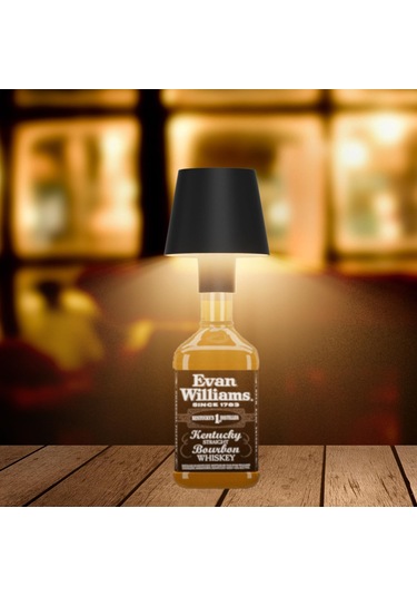 Ruicoo Şarap Şişesi Şeklinde Dokunmatik Rgb Led Lamba - 4000mah Pilli, Taşınabilir Ve Su Geçirmez Kırmızı