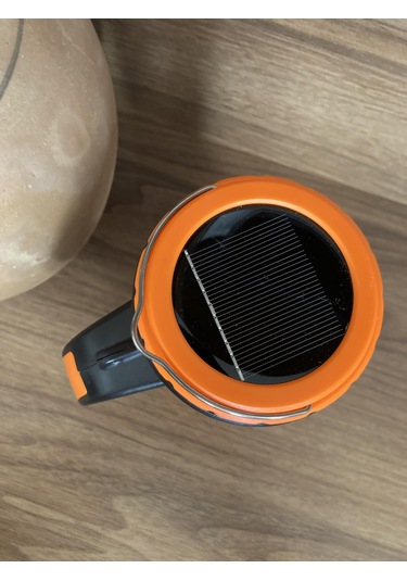 Tarez Fx-520 Solar Güneş Enerjili El Feneri, Kamp Lambası, 1 Km Mavi