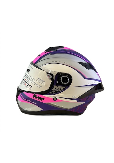 Mt Helmets Targo S Outside C8 Kapalı Motosiklet Kaskı Pembe