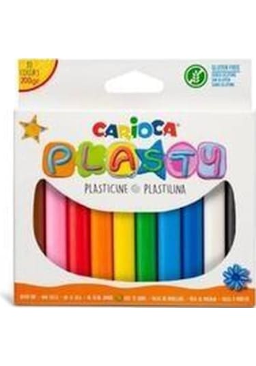 Carioca Plasty Kurumayan Oyun Hamuru 10 Renk - 200 Gr