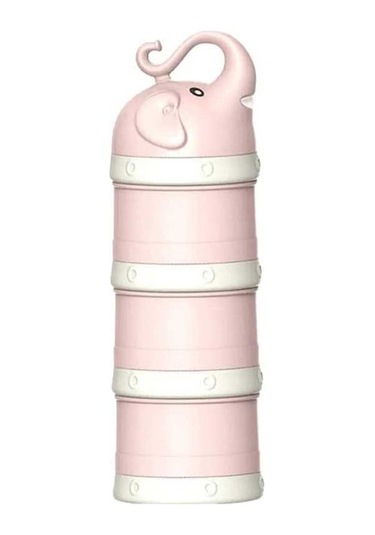 Flybuy Pratik Bebek Mama Saklama Kabı, 3 Bölümlü, Taşınabilir, Güvenli Kapaklı, Büyük Kapasiteli