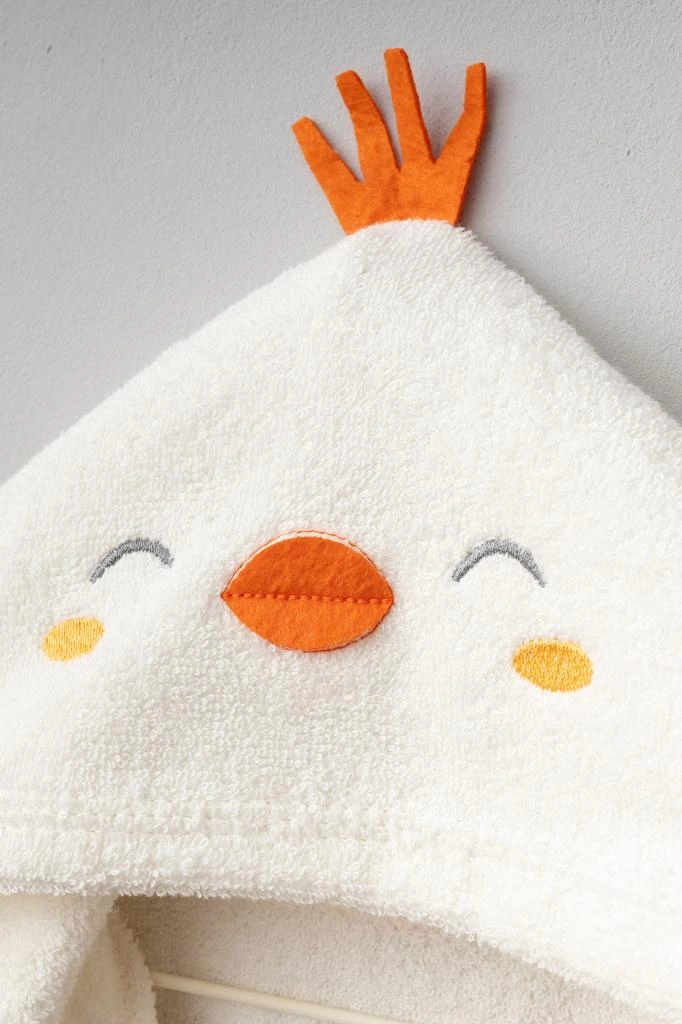 Bebitof Pamuk Civciv Desenli Bebek Bornoz Seti Bbtf.ekr.30038 0 - 3 Yaş