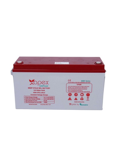 12v 150ah Safepower Jel Akü Apex