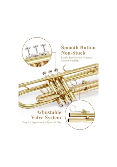 Eastar Etr-380 Standard Si Bemol Trompet Golden