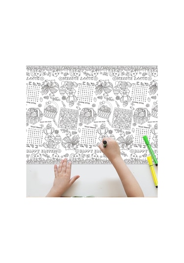 Suntek Paskalya Doodle Masa Örtüsü Malzemeleri Oyun Etkinliği