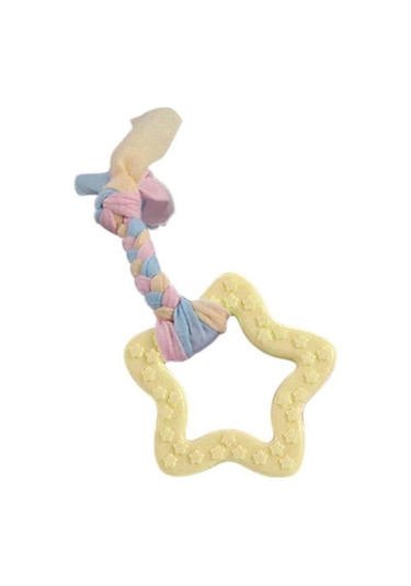 Mixpet Diş İpli Kauçuk Beşgen Köpek Oyuncağı 20 CM