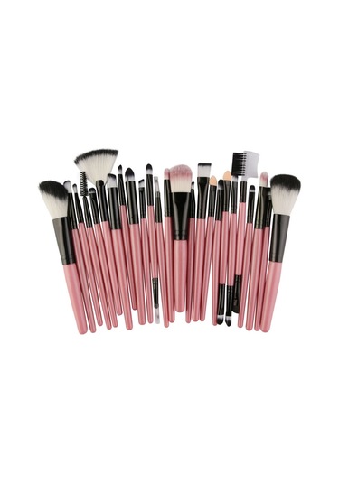 Hfambition 25'li Tam Makyaj Fırça Seti - Göz Farı, Kaş, Pudra Fırçaları - Yumuşak Fiber Saçlı, Taşınabilir Makyaj Aleti