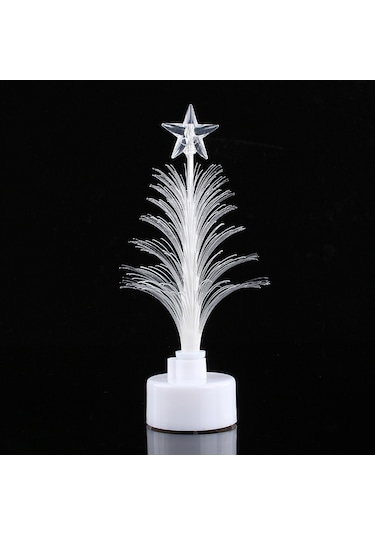 Kosona Renkli Işıklı Led Fiber Optik Noel Ağacı, İç/ Dış Mekan Dekorasyonu, Dayanıklı Plastik, Hediye Seçeneği