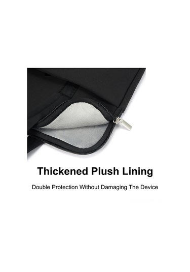 Neevoyu 13-17 İnç Dizüstü Bilgisayar Çantası - 360 Yastık Korumalı, Yumuşak Kadife Forlu, Geniş Ön Cep Ve Pürüzsüz Alyuminyum Fermuar Siyah