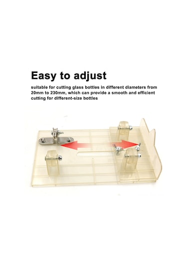 Yifomall Evrensel Cam Şişe Kesme Makinesi - 20-230mm Ayarlanabilir, Dayanıklı Karbür Bıçaklı Dıy Aleti