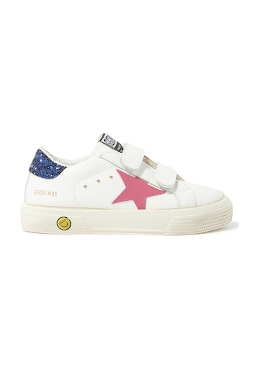 Golden Goose Çocuklar Için Deri Sneaker Ayakkabılar Beyaz
