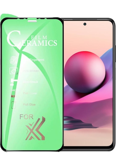 Xiaomi Redmi Note 10s Ekran Koruyucu 9d Seramik Nano Kırılmaz Cam