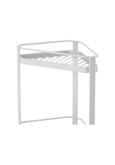 Suntek Tripod Banyo Rafı Ayakta Ev Banyo Tezgahı Beyaz Çift Katmanlı Beyaz