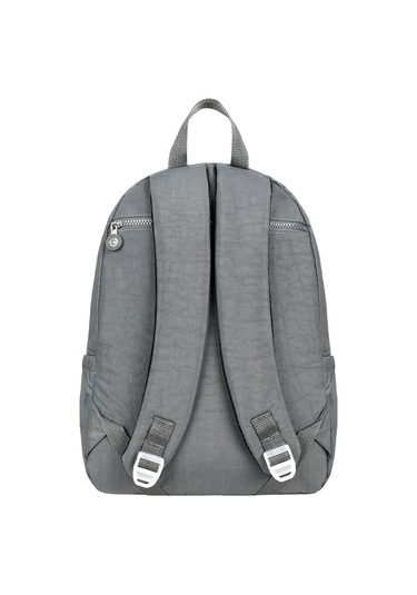 Lüx Krinkıl Kumaş Lise Ve Ortaokul Sırt Çantası, Krinkıl Okul Çantası Gri