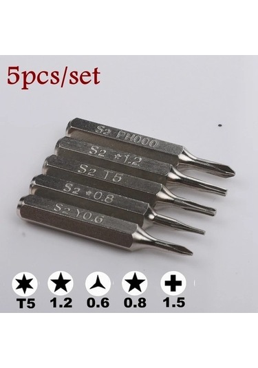 3 Adet Üçgen Tornavida 3/25 " Bit Torx T2 T3 T4 T5 T6 Ph000 Pentalobe 0.8/1.2 Huawei Samsung Macbook Air Pro Iphone7/8/x/xr/xs Max 3954