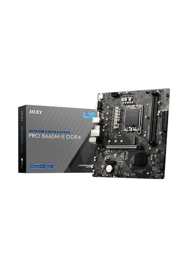 MSI PRO B660M-E DDR4 Intel B660 4600 MHz (OC) DDR4 Soket 1700 mATX Anakart