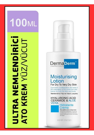 Dermaderm Nemlendirici Yüz ve Vücut Kremi 100 ML