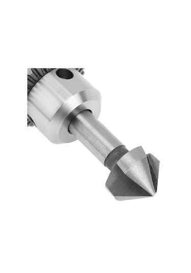 Sones 6'sı 1 Arada 90 Derece Üç Kenarlı Pah Kırma Bıçağı Ağaç İşleme Freze Kesici Pah Kırma Makinesi Delik Açıcı, Paket: Plastik Poşet Beyaz Elmas