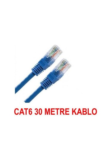Alfais 4613 Cat6 İnternet Ethernet Rj45 Lan Kablosu 30 Metre