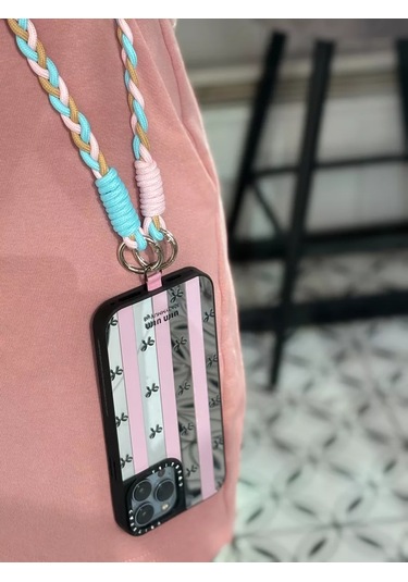 Yummy Case Telefon İçin Trendy Örgü Gökyüzü Mavi Şerit 235835825