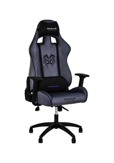 Rio Plus Balerion Terletmez Kadife Kumaş Antrasit Gaming Oyuncu Koltuğu -3 Gri