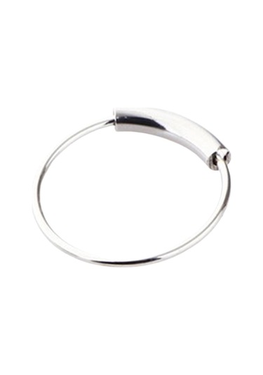 Suntek 2 Adet Burun Halkası Hoop Tragus Helix Kulak 6mm-gümüş Mavi - Gümüş