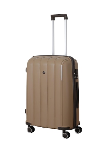 Mçs Polipropilen Valiz V305 65 Cm Şampanya /acı Kahve