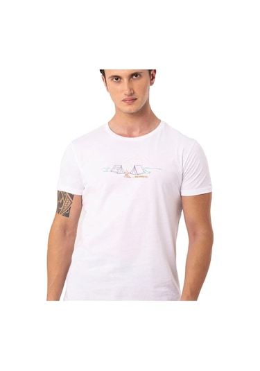 Merrell Tamp M Erkek T-shirt-beyaz
