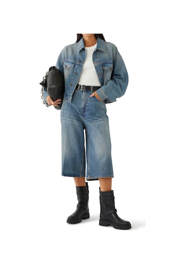 Haikure Denim Ceket Mavi