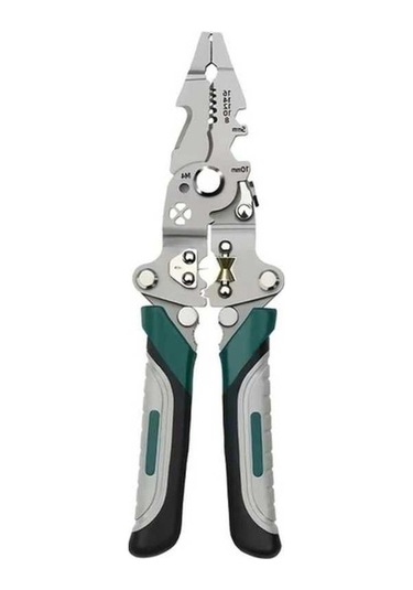 Fastbuy Green Tel Düzenleyici Pense - Katlanır Elektrikçi Aleti, Sıkma Kesme, Cıvata Anahtarı