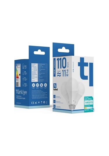 Redeem A80s E27 Led Ampul, Titreşimsiz, Göz Konforu, 1418 Lümen, Soğuk Beyaz, 6500 Kelvin