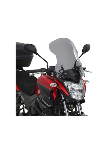 GP Kompozit Yamaha YS 125 2017-2020 Uyumlu Ön Cam Füme 50 cm