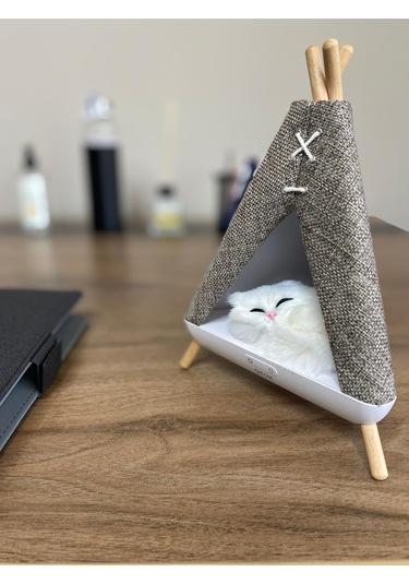 Tent Shape Kedili Masa Lambası, Gece Lambası, Abajur