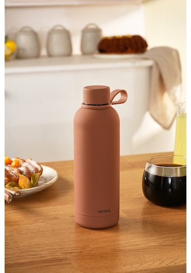 Karaca Aly Soft Touch Çelik Sızdırmaz Termos 500 Ml Mocha Mousse Kahverengi