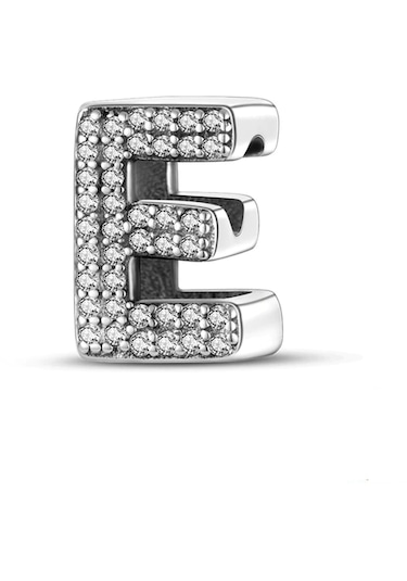 Fubena Taşlı Harf Charm - E