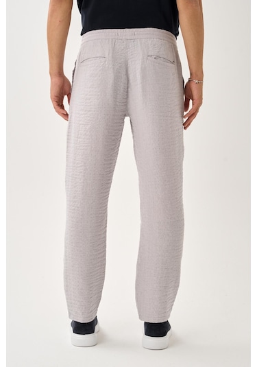 Alexandergardi Smart Casual Dokulu Pantolon Taş