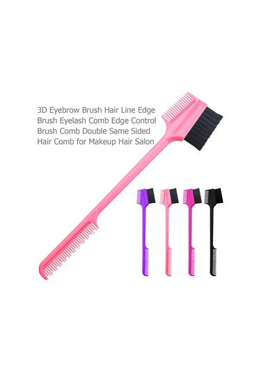 Samdoo Pembe Göz Kaş Fırçası - 3d Şekillendirici, Saç Kenarı Ve Yanak Kenarı Dekorasyonu, Nilon Uçlu, Tam Make-up Düzenleyici