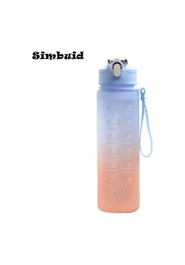 600ml/750ml/1000ml Spor Şişesi Zaman Ölçeği İle Açık Degrade Renk İçme Suyu 750-850ml Blue-c 600ml To 1000ml 750-850ml Blue-c