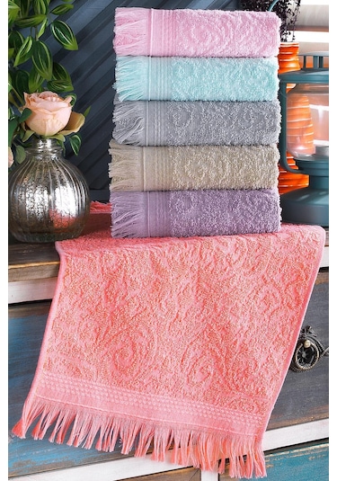 Fringe El ve Yüz Mutfak Havlusu Seti 6'lı 30 x 50 Çok Renkli