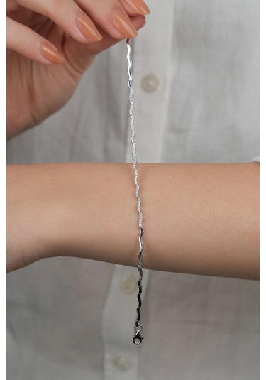 14 Ayar Beyaz Altın Dalagalı Düğün Seti 78