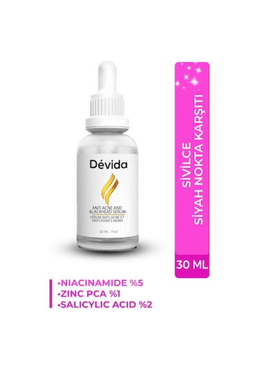 Devida Sivilce Karşıtı Siyah Nokta Akne Temizleyici Serum Elixir Series A260