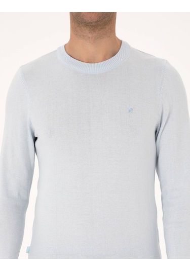 Pierre Cardin Erkek Açık Mavi Kazak /triko 50314192-vr003 Açık Mavi