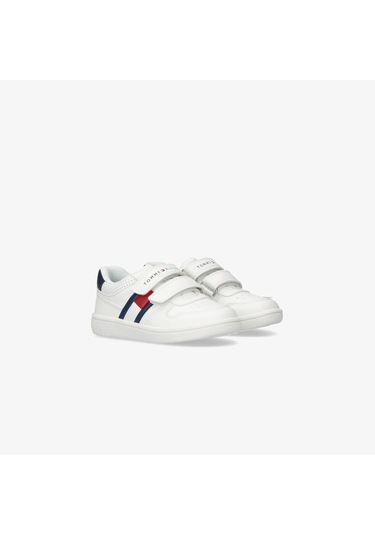 Tommy Hilfiger Flag Velcro Bebek Beyaz Spor Ayakkabı T1x9-33841-1355x336 Beyaz